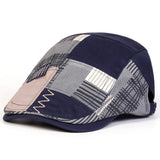 LARS | PATCHWORK-HERRENMÜTZE – Marineblau