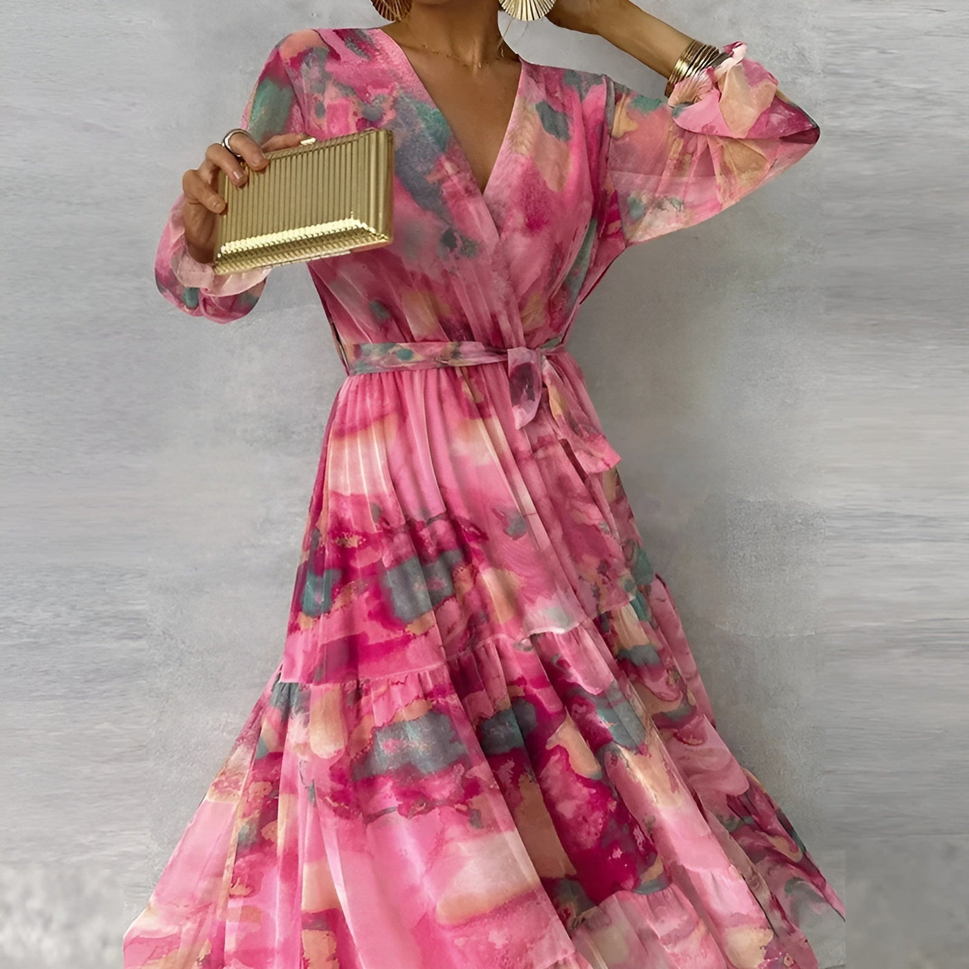 Marizanne – Elegantes Sommer Kleid Mit Falten