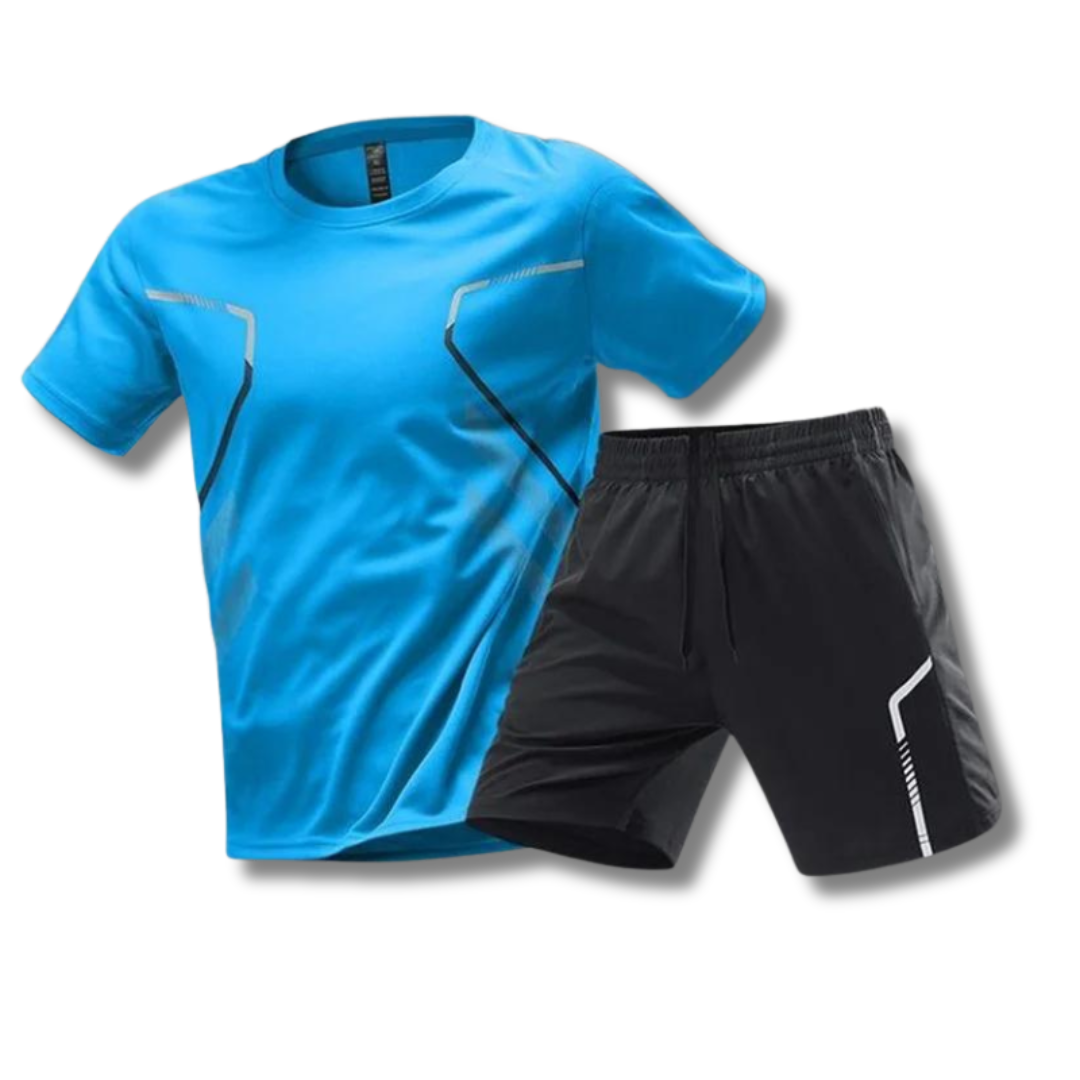 Herren Sport Set Atmungsaktiv - T-Shirt und Kurze Hose