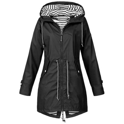 Klara® Damen Regenjacke Wasserdicht mit Kapuze