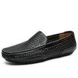 Robenlo | Luxuriöse Herren-Loafer in Flechtoptik – Schwarz