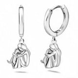 GINNY | OHRRINGE „MÄDCHEN UND HUND“ – Silber