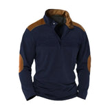 Montague - superweicher Half-Zip-Pullover – Marineblau
