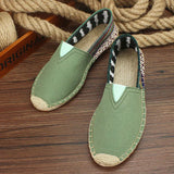 Bramley - Leichte Slip-on-Espadrilles – Grün