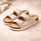Sandalen Damen | Verstellbare Passform & Komfort-Fußbett – Weiß