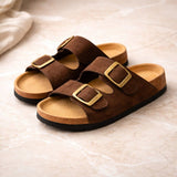 Sandalen Damen | Verstellbare Passform & Komfort-Fußbett – Braun