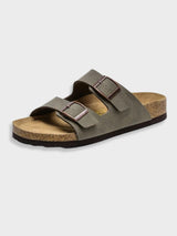 Sandalen Herren | Verstellbare Schnallen & Komfort-Fußbett – Dunkelgrau