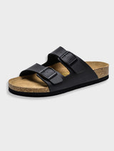 Sandalen Herren | Verstellbare Schnallen & Komfort-Fußbett – Schwarz