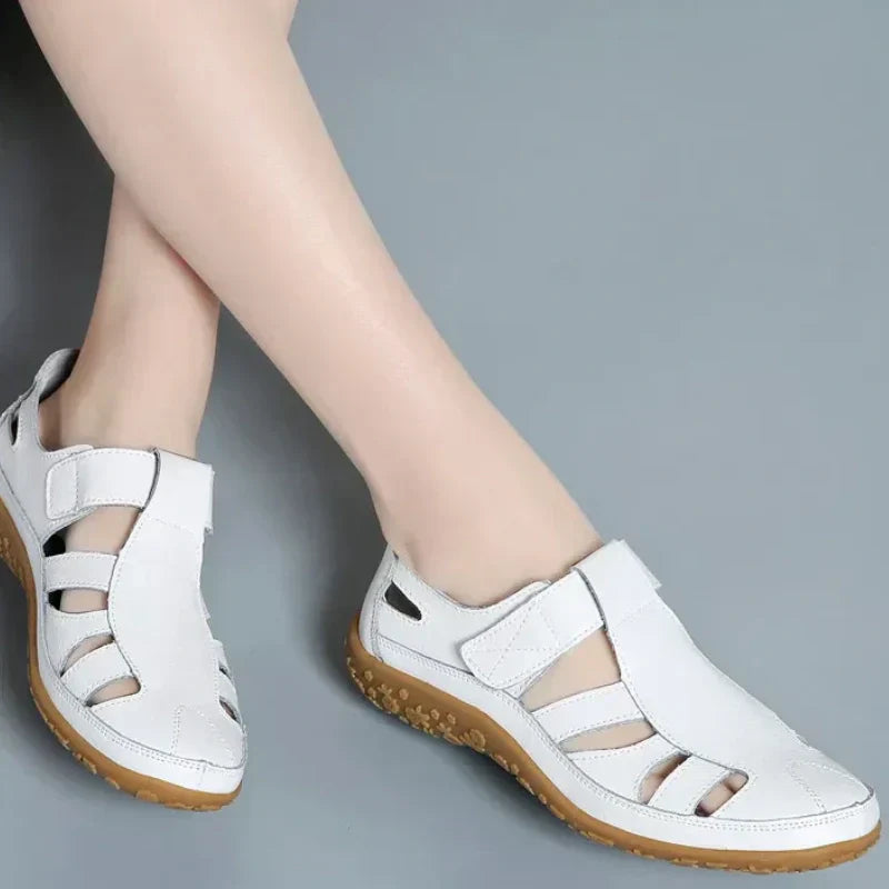 Salas - Vintage-Sandalen aus echtem Leder