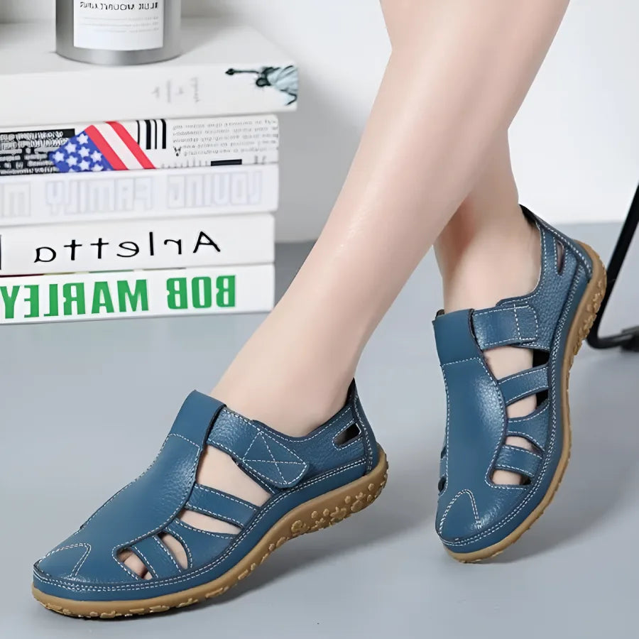 Salas - Vintage-Sandalen aus echtem Leder