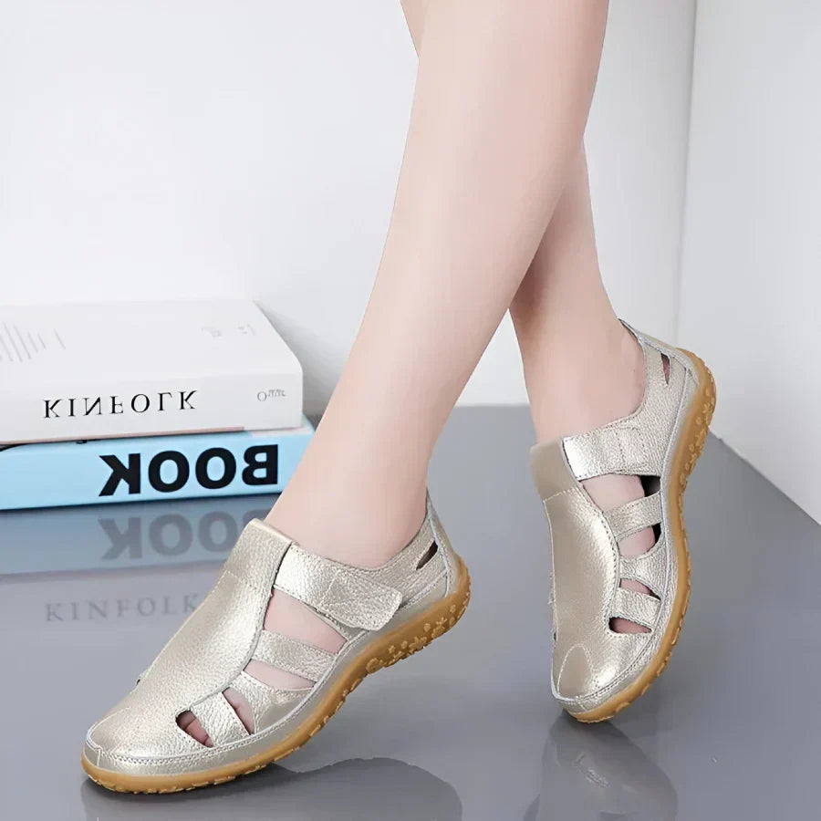 Salas - Vintage-Sandalen aus echtem Leder