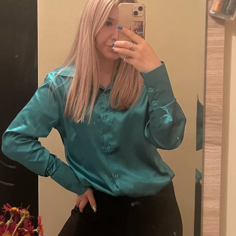 Arianell® | Vintage Bluse mit Seidenkragen