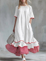 Cariselle - Weiches Maxikleid – Weiß