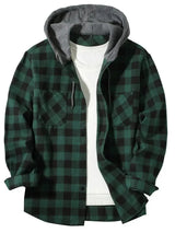 Jastor - Wattierte Karojacke – Grün