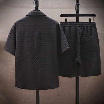 Herren Modisch Stylisch Poloshirt und Shorts Set | 2-teilig
