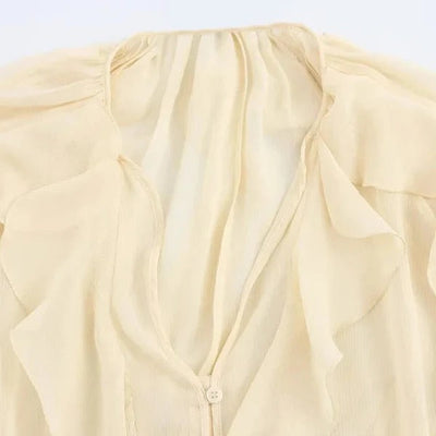 Traudel® | Luftige Chiffon-Bluse mit Volants