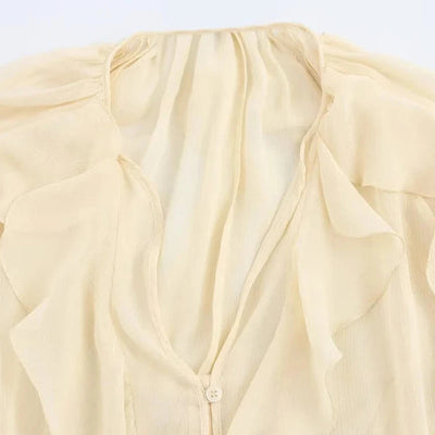 Traudel® | Luftige Chiffon-Bluse mit Volants