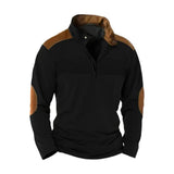 Montague - superweicher Half-Zip-Pullover – Schwarz