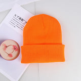 Mütze mit einfarbigen Nuancen – Orange