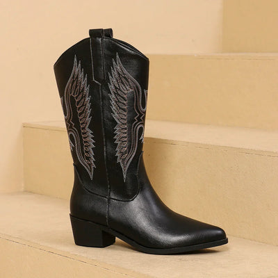 Cowboy Boot - Westernstiefel mit Aufdruck