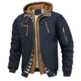 Jerome - Isolierte Outdoor-Kapuzenjacke – Marineblau