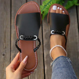 Amelie | Modische Boho Sandalen Damen Chic – Schwarz