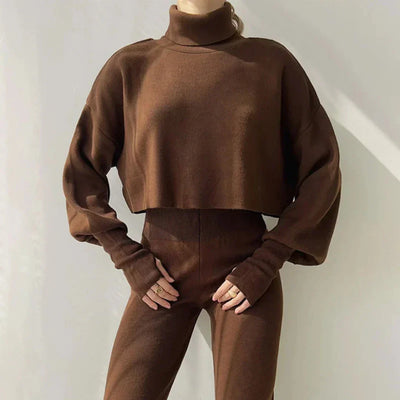 Damen Pullover Hosen Set