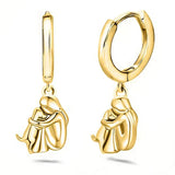 GINNY | OHRRINGE „MÄDCHEN UND HUND“ – Gold