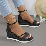 Irina | Damen Sommer Orthopädische Stil Sandalen – Schwarz