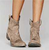 Roselle | Elegante Wildleder-Westernstiefel für einen stilvollen Look – Braun