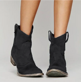 Roselle | Elegante Wildleder-Westernstiefel für einen stilvollen Look – Schwarz