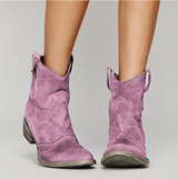 Roselle | Elegante Wildleder-Westernstiefel für einen stilvollen Look – Rosa