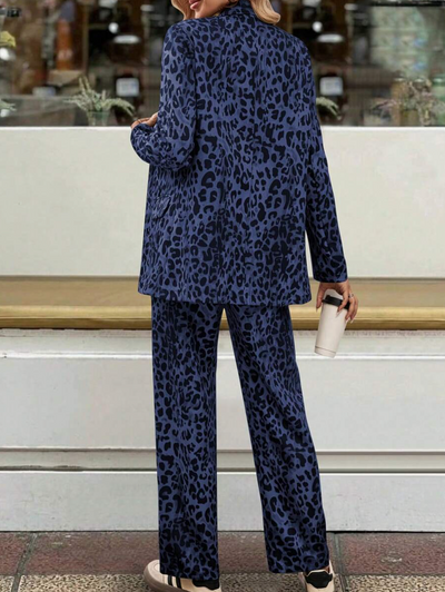 Fay - Elegantes Ensemble mit Leopardendruck