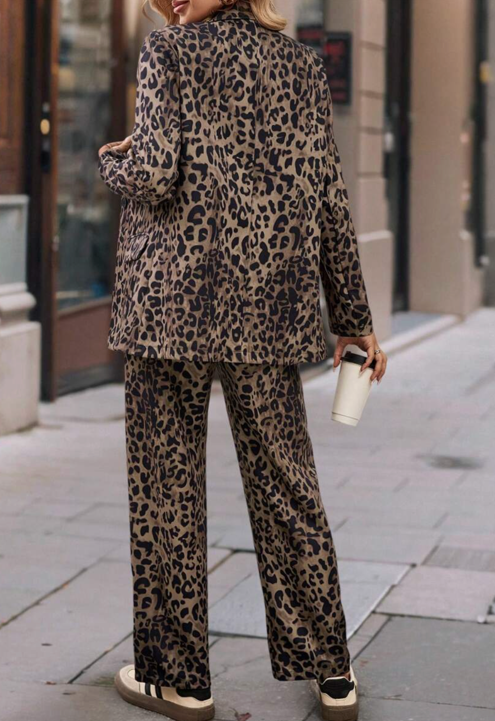 Fay - Elegantes Ensemble mit Leopardendruck