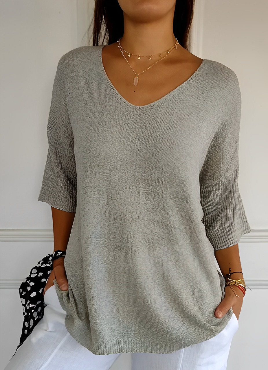 Buckels® | Lässiges Softtop mit V-Ausschnitt