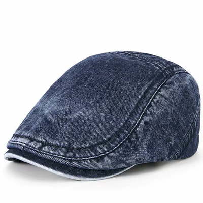 Scott – Stilvolle Denim Baskenmütze