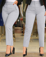 Schlankheits-Hose Damen | High Waist & Figurformend – Hellgrau
