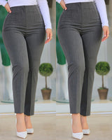 Schlankheits-Hose Damen | High Waist & Figurformend – Dunkelgrau
