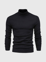 Schmal Geschnittener Rollkragenpullover Für Herren - Dario – Schwarz