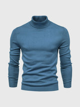 Schmal Geschnittener Rollkragenpullover Für Herren - Dario – Dunkelblau