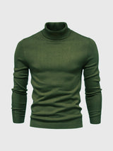 Schmal Geschnittener Rollkragenpullover Für Herren - Dario – Grün
