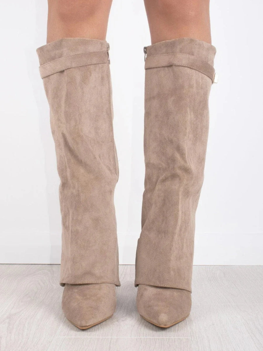 Schwarze Stiefel Damen mit Eleganten Goldakzenten