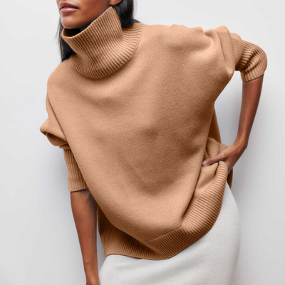 Damia™ - Hygge-smarte Rollkragenpullover in Kamel