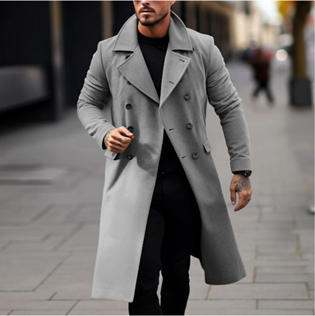 Alan - Stilvolle lange Herrenjacke