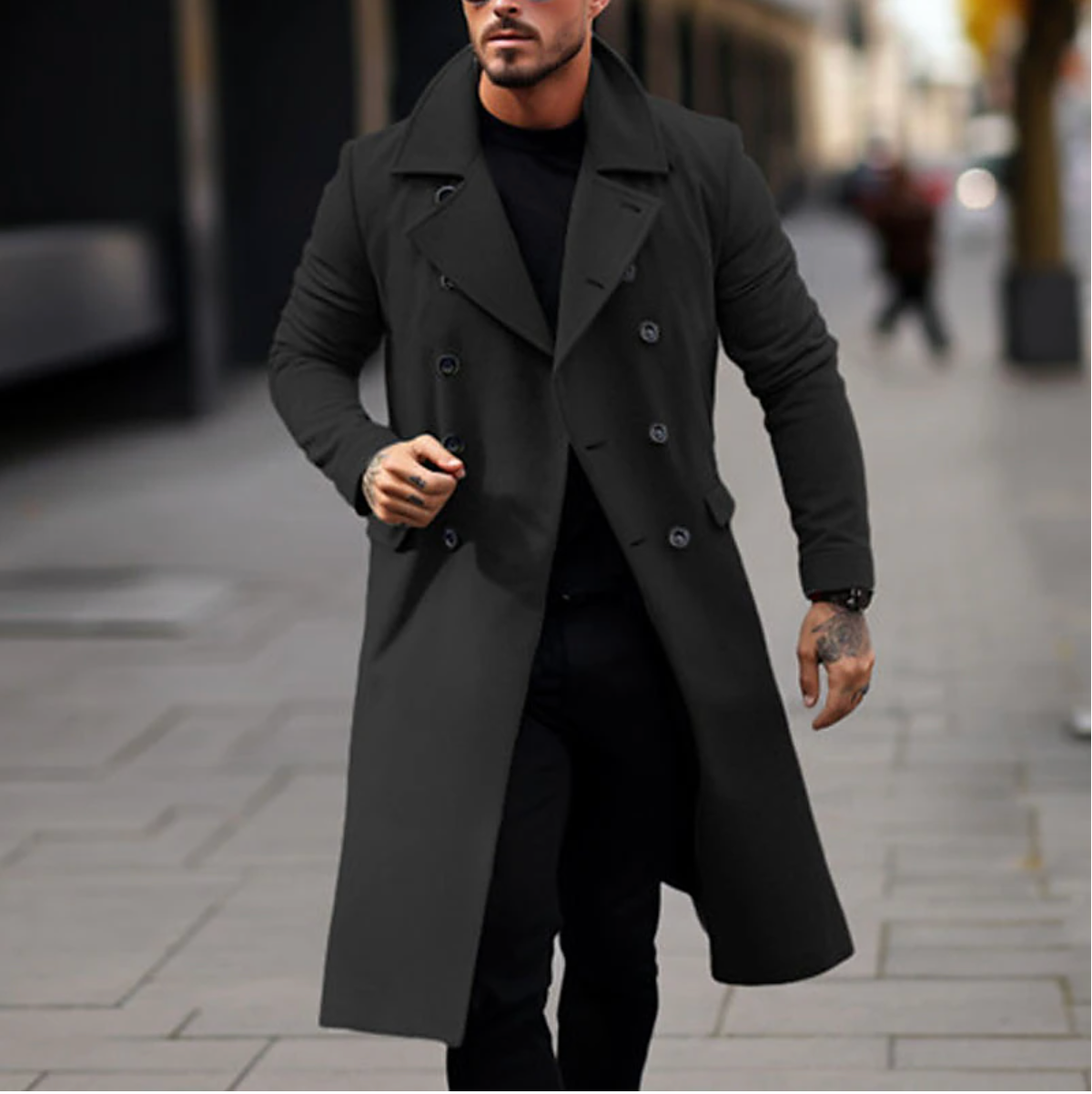 Alan - Stilvolle lange Herrenjacke