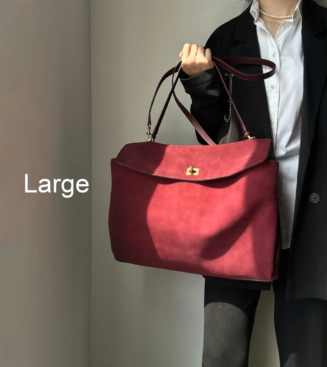 Luxuriöse vegane Leder Tote Bag