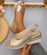Greta | Schicke Sandalen Damen Chic – Gold
