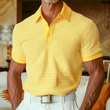 Chatwin - Premium Karo-Poloshirt – Gelb