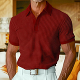 Chatwin - Premium Karo-Poloshirt – Rot