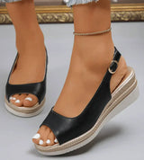 Greta | Schicke Sandalen Damen Chic – Schwarz